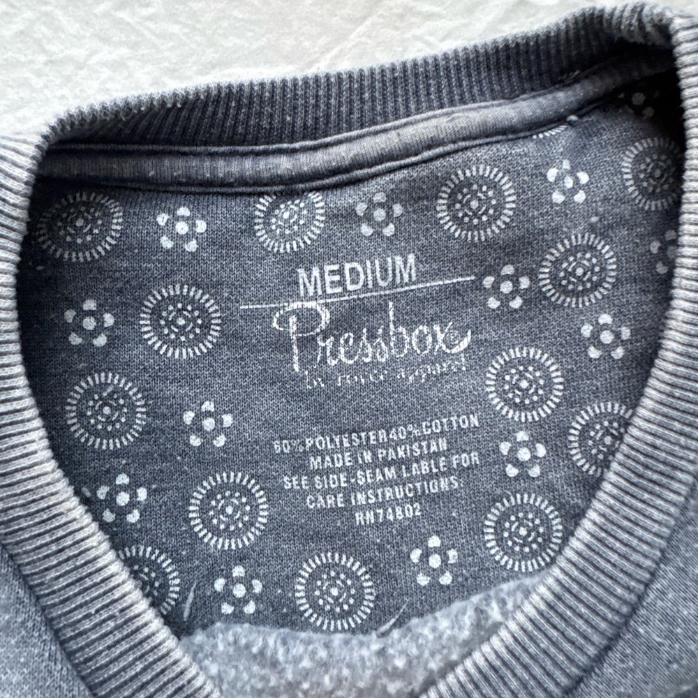 Pressbox Medium Gray Crewneck Sweater